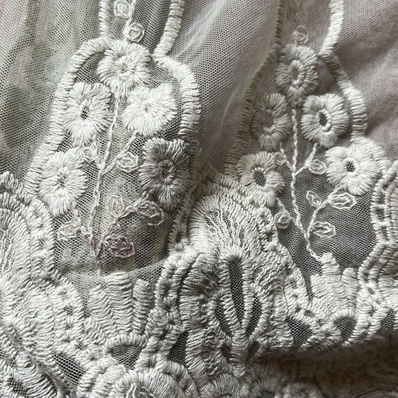 Vintage Lace Sweater with rhinestone and pearl detailing, Size: S/M - Picture 8 of 17